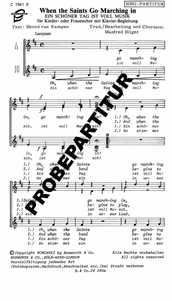 Ein schöner Tag ist voll Musik