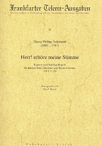 Herr erhöre meine Stimme TWV1:738