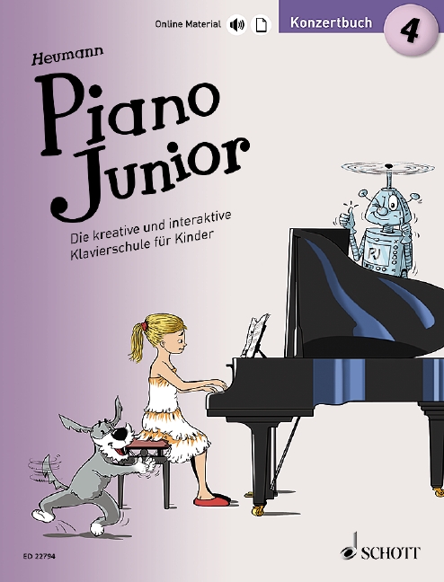 Piano junior - Konzertbuch Band 4 (+Online-Material)