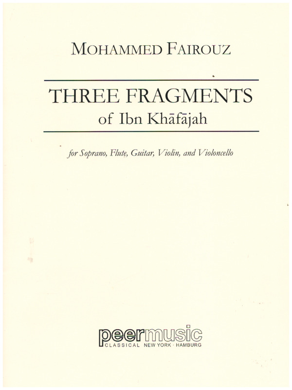 Three Fragments of Ibn Khafajah