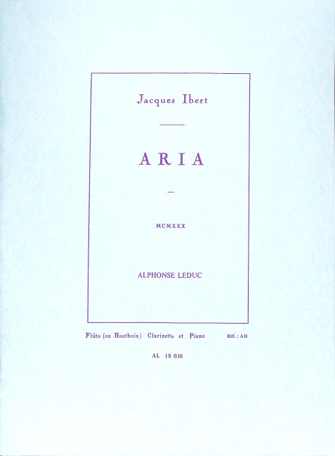 Aria pour flûte (hautbois),