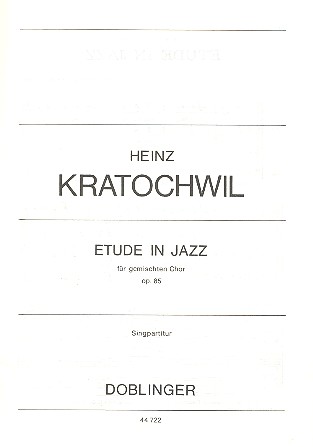 Etude in Jazz op.85 für gem Chor