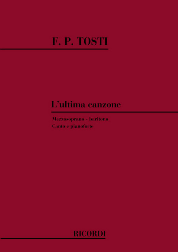 L'ultima canzone per mezzosoprano