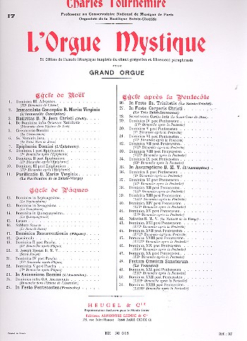 L'orgue mystique vol.17