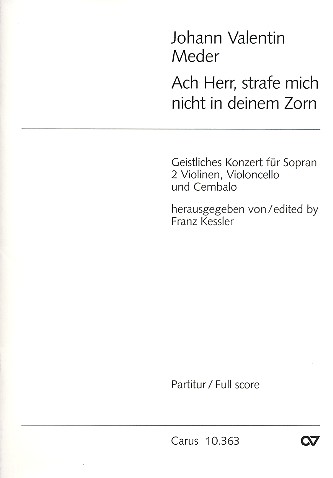 Ach Herr, strafe mich nicht in deinem Zorn