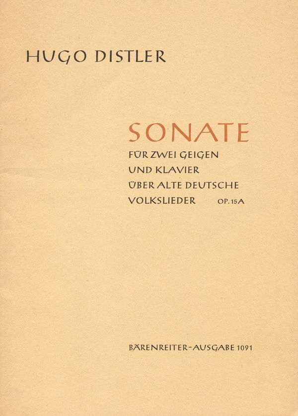 Sonate op.15a für 2 Violinen und