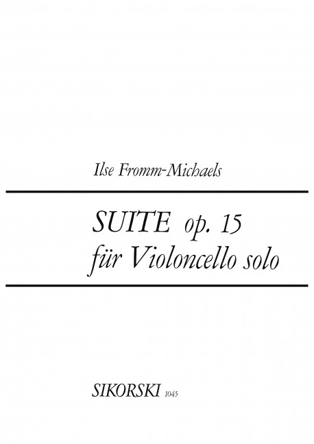 Suite op.15 für Violoncello