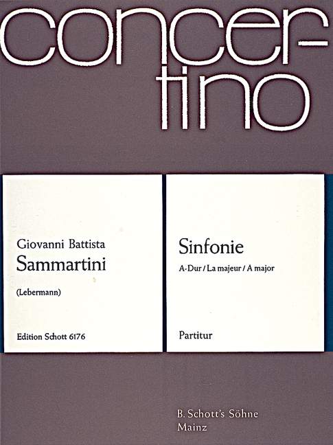 Sinfonie A-Dur J-C 62