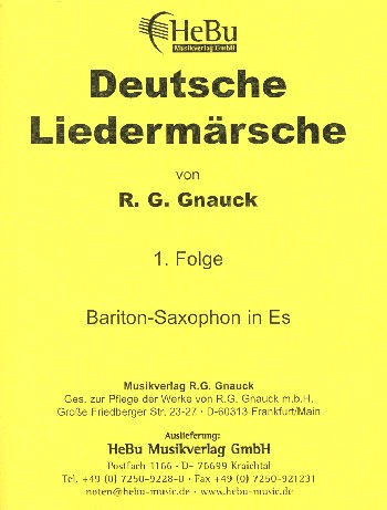 Deutsche Liedermärsche Band 1