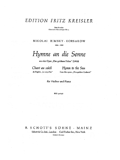 Hymne an die Sonne Nr. 3