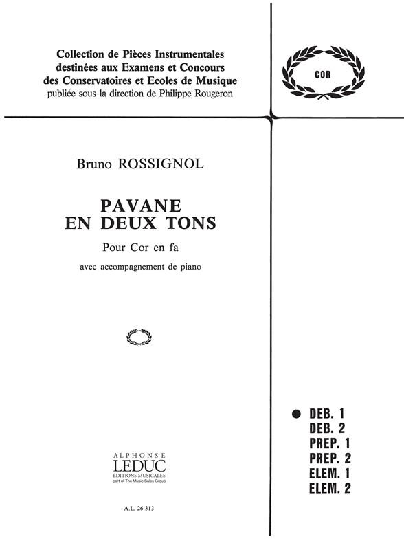 PAVANE EN DEUX TONS POUR COR EN