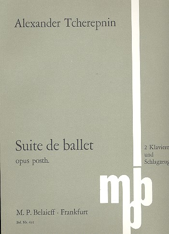 Suite de ballet op.posth.