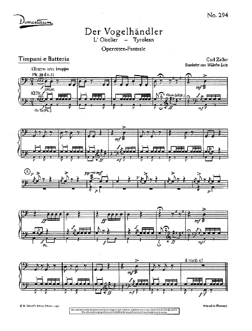 Der Vogelhändler Operetten-Fantasie