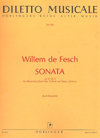 Sonata d-moll op.8,6 für Blockflöte ( Flöte/