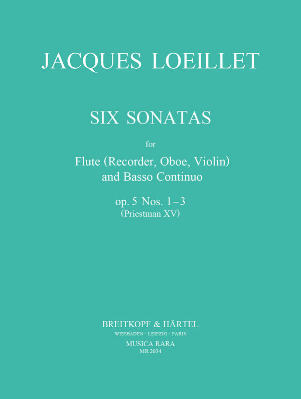 6 sonatas op.5 vol.1 (nos.1-3)