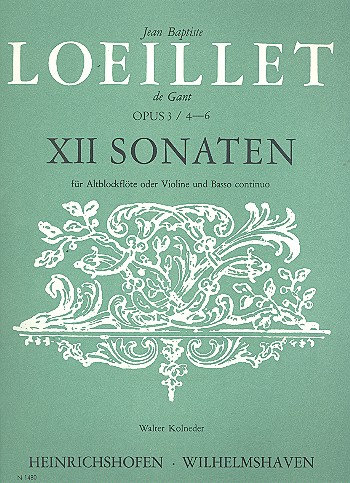 12 Sonaten op.3 Band 2 (Nr.4-6)