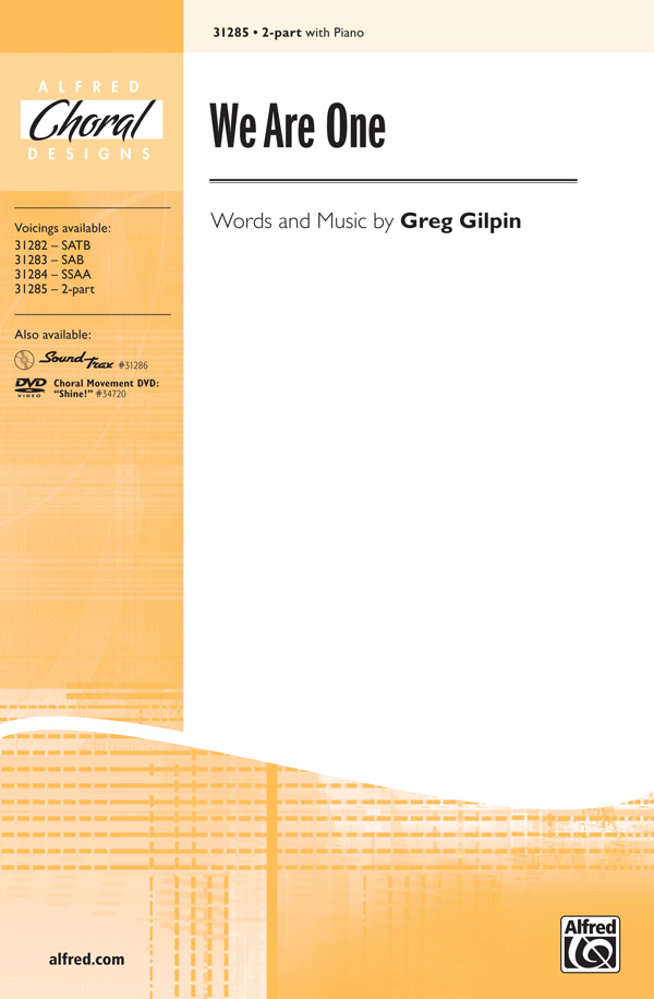 We are One for 2-part chorus and piano