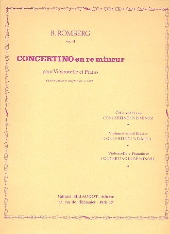 Concertino ré majeur op.51 pour
