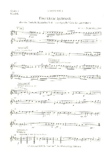 Eine kleine Igelmusik über das finnische Kinderlied Siili menee lypsyl