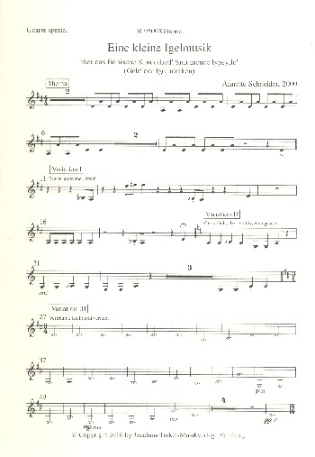 Eine kleine Igelmusik über das finnische Kinderlied Siili menee lypsyl