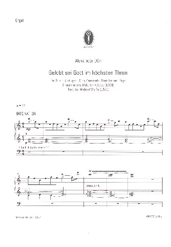 Gelobt sei Gott im höchsten Thron