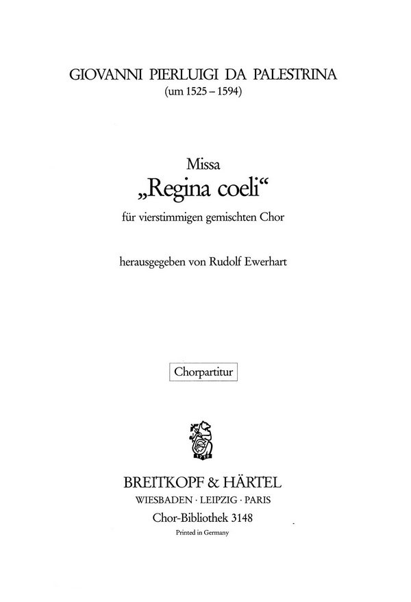 Misse regina coeli