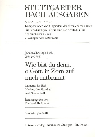 Wie bist du denn o Gott in Zorn auf