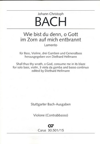 Wie bist du denn o Gott in Zorn auf