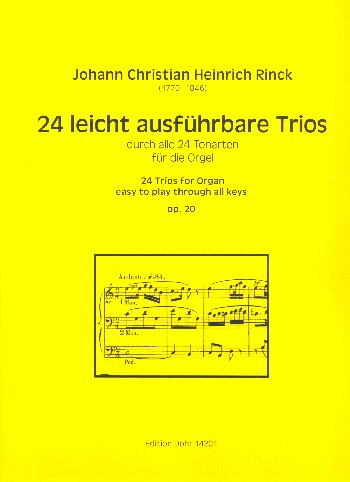 24 leicht ausführbare Trios durch alle 24 Tonarten op.20