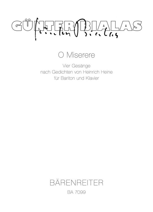 O miserere 4 Gesänge für