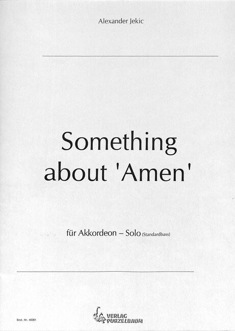 Something about Amen