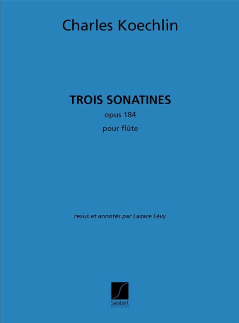 3 sonatines op.184 pour flûte