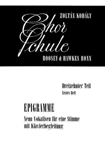 Chor-Schule Band 13,1 9 Vocalisen