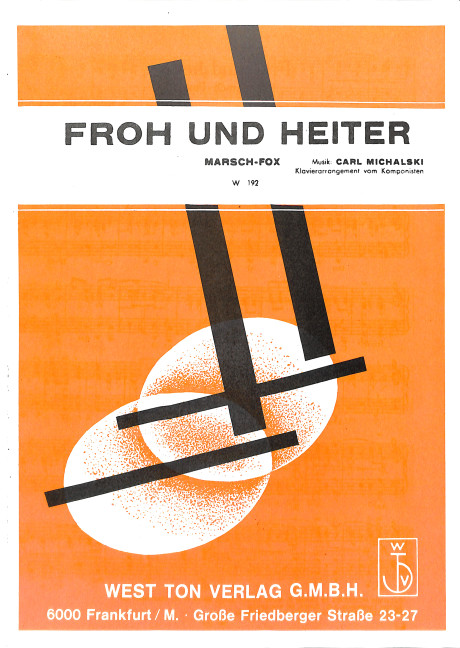 Froh und heiter: Einzelausgabe
