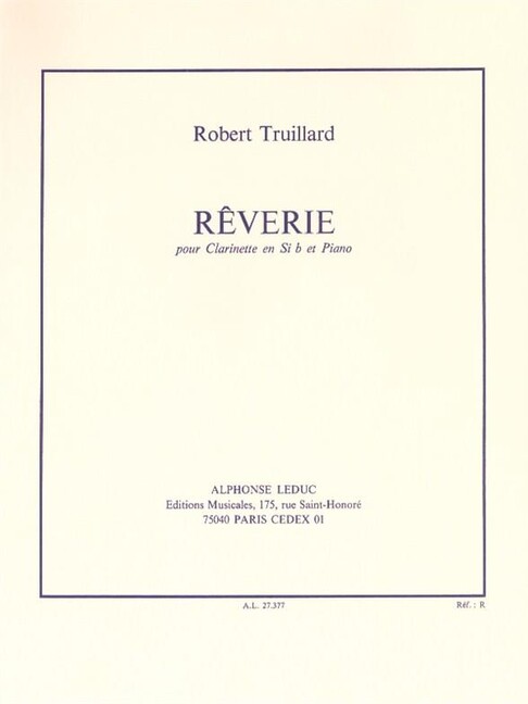 Reverie pour clarinette et piano