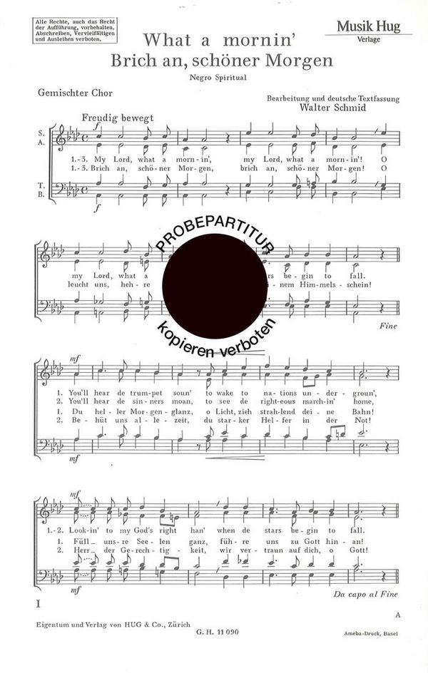 BRICH AN, SCHOENER MORGEN = WHAT A