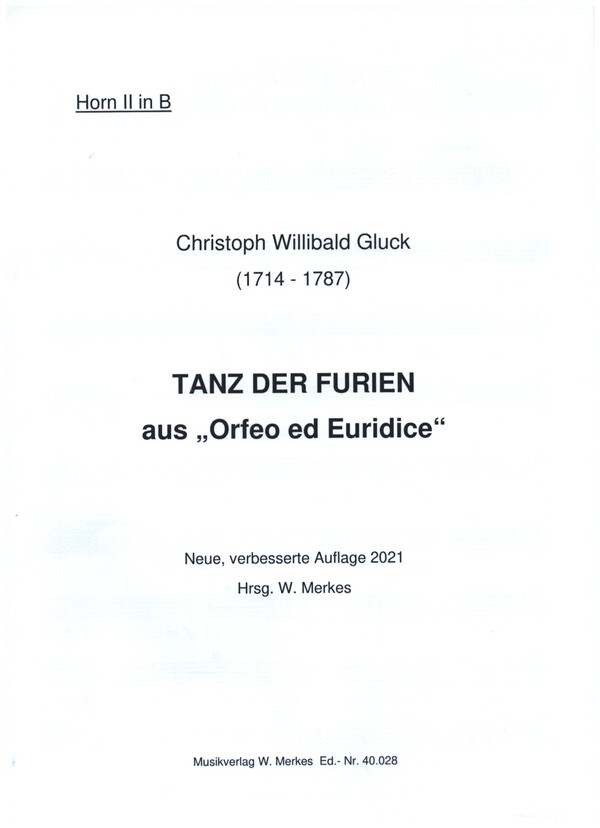 Tanz der Furien aus Orfeo ed Euridice