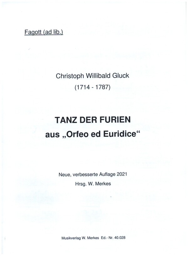 Tanz der Furien aus Orfeo ed Euridice