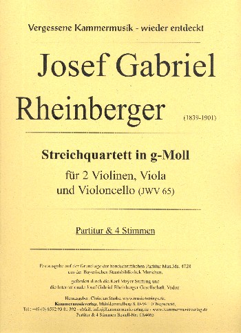 Streichquartett g-Moll JWV65