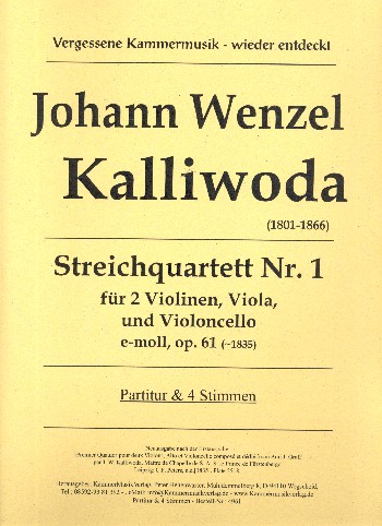 Quartett e-Moll Nr.1 op.61