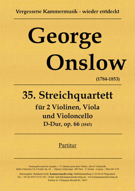 Quartett D-Dur Nr.35 op.66