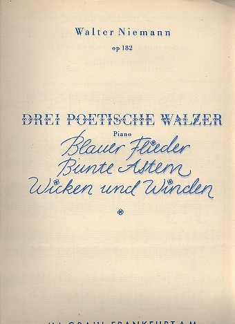 Drei poetische Walzer op.182