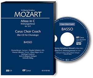 Messe C-Dur KV317 - Chorstimme Bass