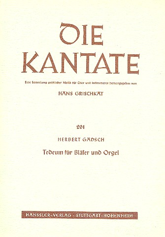 Tedeum für Bläser und Orgel,