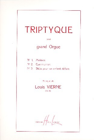 Triptyque op.58 pour grand orgue