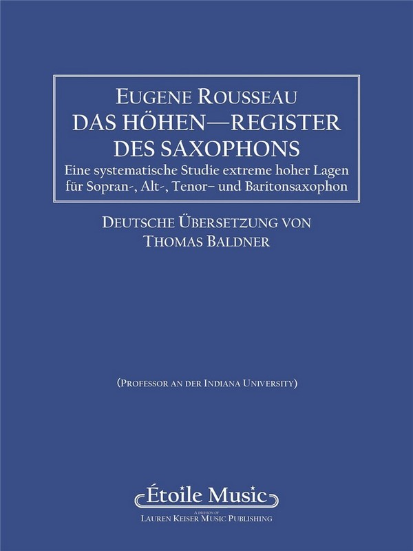 Das Höhen-Register des Saxophons