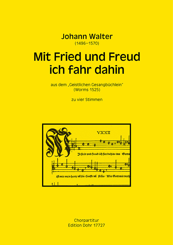 Mit Fried und Freud ich fahr dahin