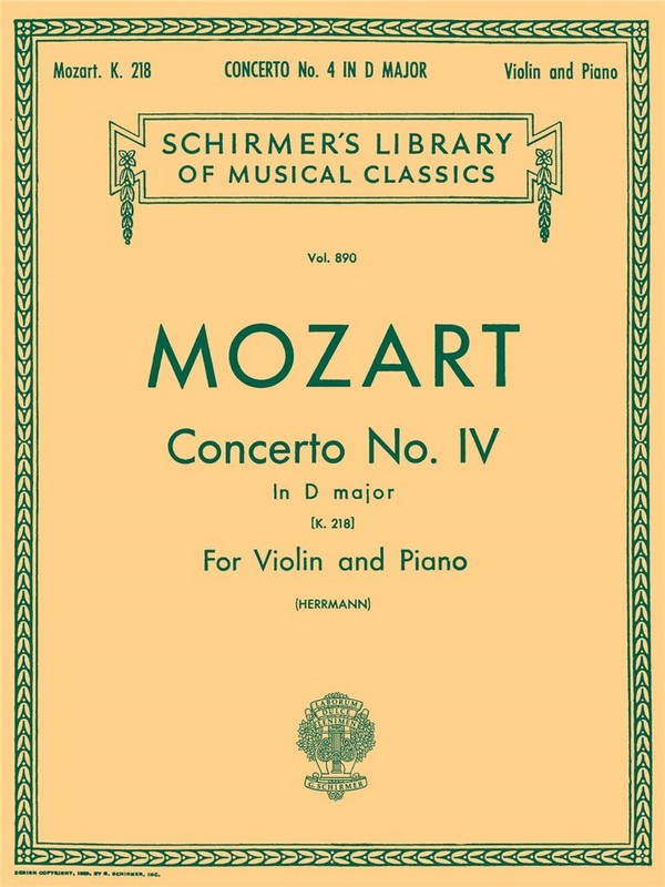 Concerto D major no.4 KV218 for