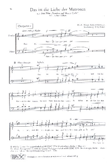 Das ist die Liebe der Matrosen 