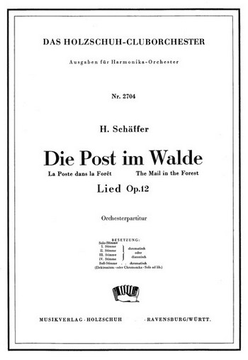 Die Post im Walde Lied op.12